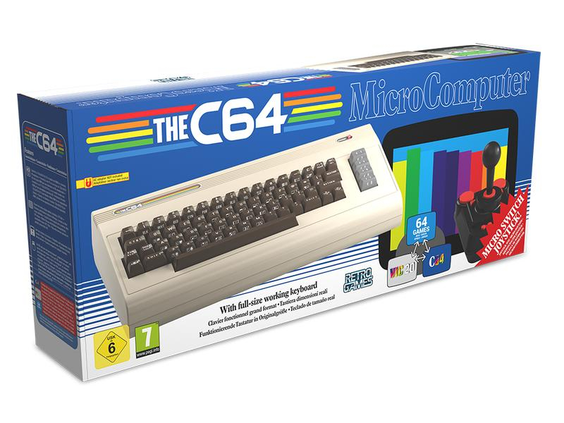retro-bit Spielkonsole The C64 Maxi, Plattform: C64, Ausführung: Standard Edition, Detailfarbe: Grau