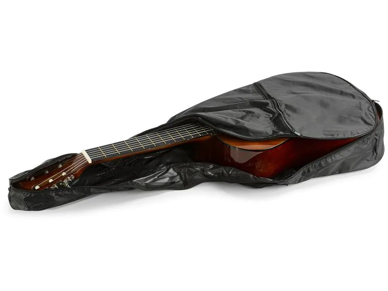 MAX Konzertgitarre SoloArt Set Dark Natural, Ausführung: Rechtshänder, Decke: Linde, Saitenanzahl: 6-Saiter, Griffbrett: Ahorn, Mensur: 4/4 / 63 - 65 cm