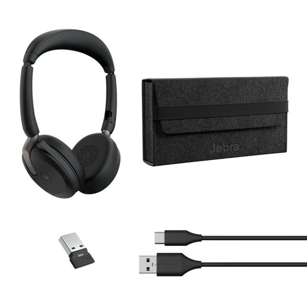 Jabra Headset Evolve2 65 Flex MS Stereo ANC Link380a (Bluetooth,USB-A)