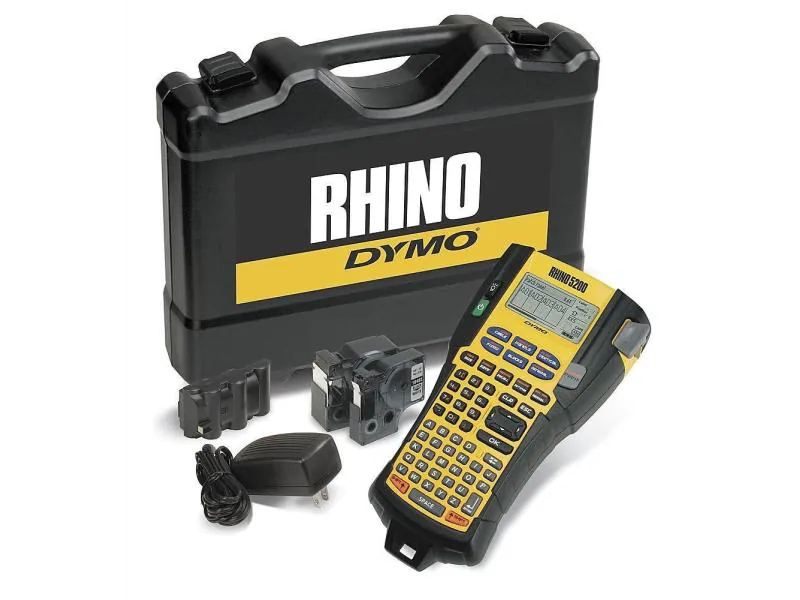 DYMO Rhino 5200 Hard Case Kit - Beschriftungsgerät - S/W - Rolle (1,9 cm)