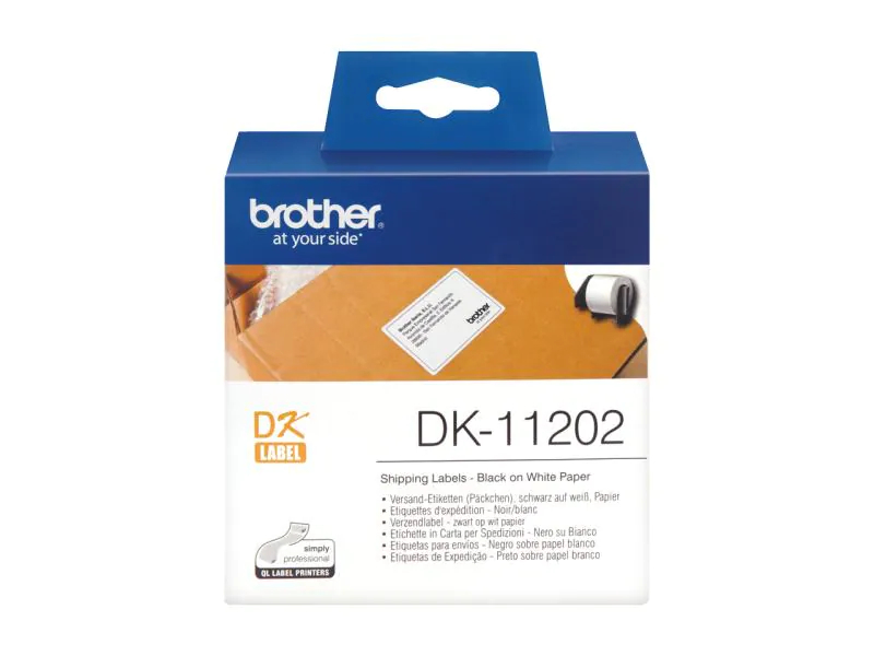 BROTHER PTOUCH DK11202 | 62x100mm | 300er Rolle BROTHER PTOUCH Versand-Etiketten
