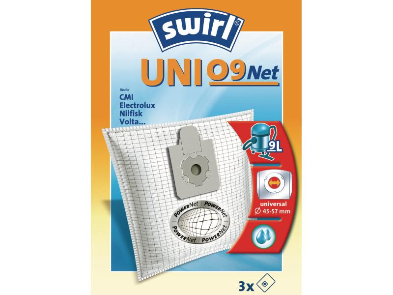 Swirl Staubfilterbeutel UNI09 3 Stück, Material: Stoff, Verpackungseinheit: 3 Stück, der extrastarke Staubsaugerbeutel