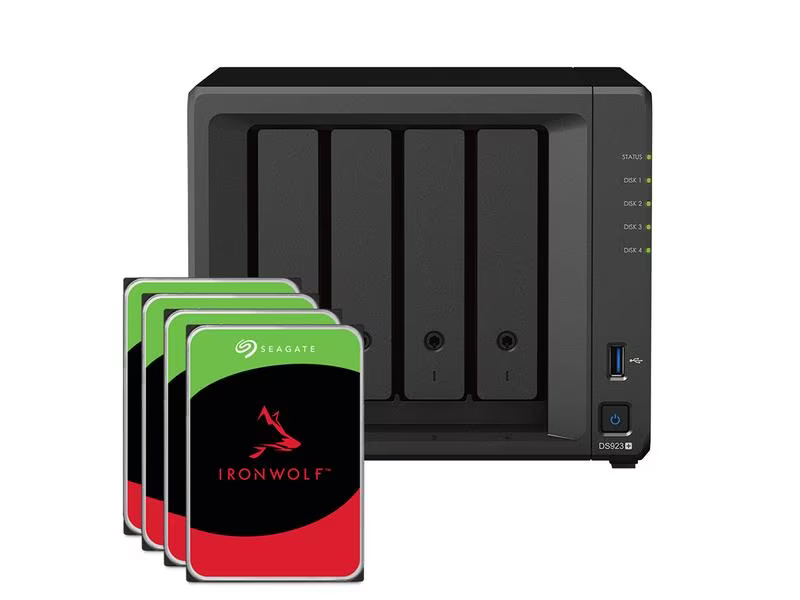 Synology NAS Diskstation DS923+ 4-bay Seagate Ironwolf 16 TB