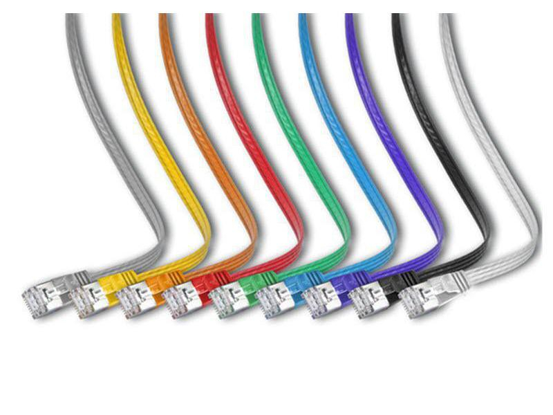 Wirewin Slimpatchkabel Cat 6, STP, 15 m, Violett, Farbe: Violett, Form: Flach, Zusatzfunktionen: Mit Klinkenschutz, Längenaufdruck auf Stecker, Länge: 15 m, Anschlüsse LAN: RJ45 - RJ45, Produkttyp: Slimpatchkabel