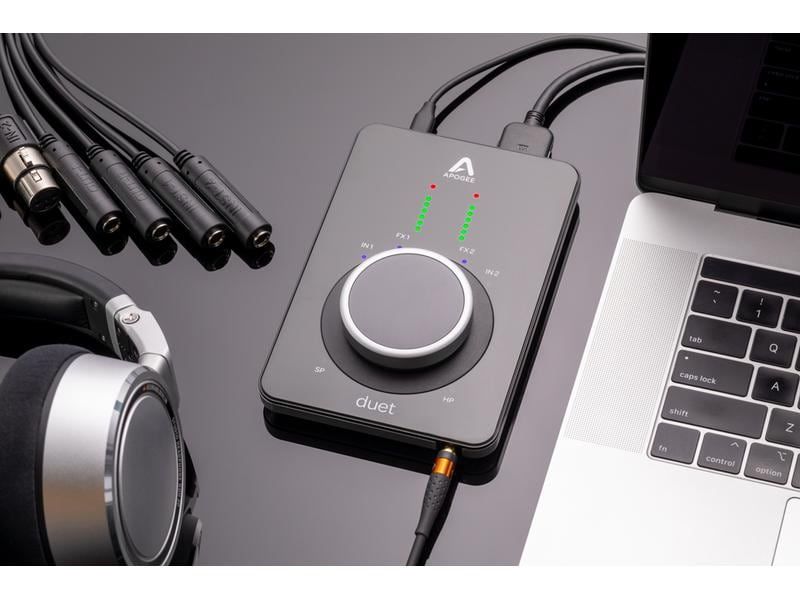 Apogee Audio Interface Duet 3, Mic-/Linekanäle: 2, Abtastrate: 192 kHz, Samplingtiefe: 24 bit