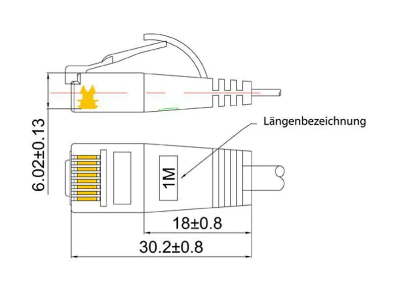 Wirewin Slimpatchkabel Cat 6, UTP, 2 m, Rot, Farbe: Rot, Form: Flach, Zusatzfunktionen: Mit Klinkenschutz, Längenaufdruck auf Stecker, Länge: 2 m, Anschlüsse LAN: RJ45 - RJ45, Produkttyp: Slimpatchkabel