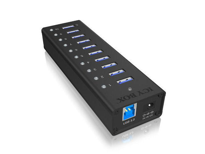 ICY BOX 10-Port USB 3.0 Hub IB-AC6110