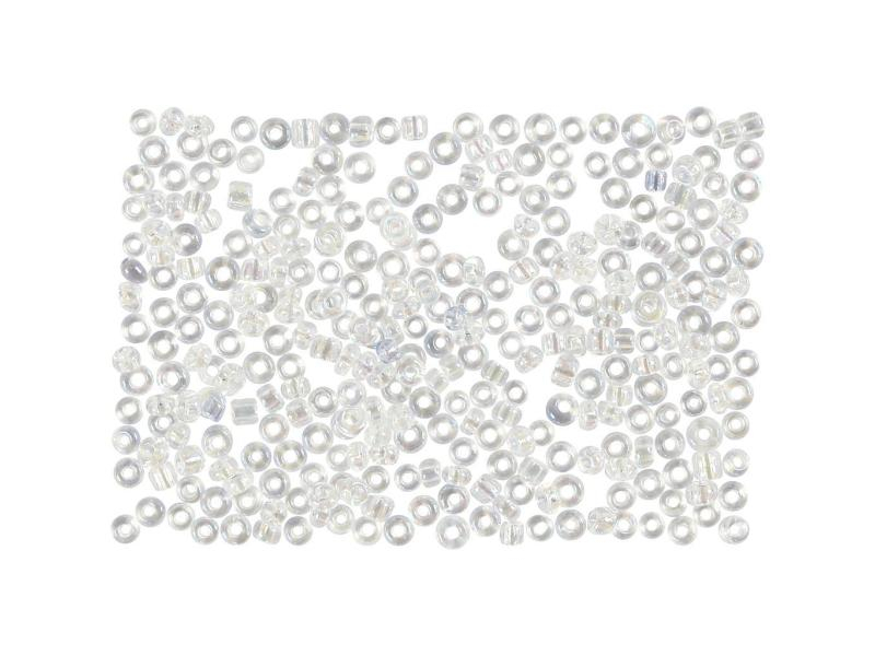 Creativ Company Rocailles-Perlen 15/0 Weiss, Packungsgrösse: 25 g, Durchmesser: 1.7 mm, Farbe: Weiss, Perlenart: Rocailles