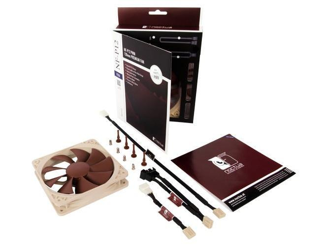 Gehäuselüfter Noctua NF-P12 PWM, 120x120x25mm, 12V, 19.8dBA, 92.3m3/h, 4 Pin PWM Anschluss, 1300rpm,