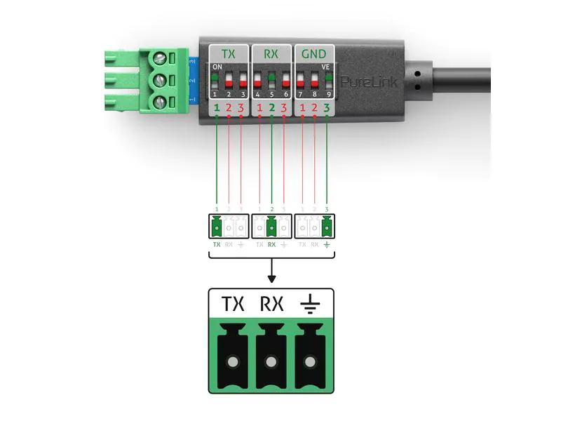 PureLink PTM-RS100 RS-232 Kabel, Art: Konverter, Schnittstellen: RS-232