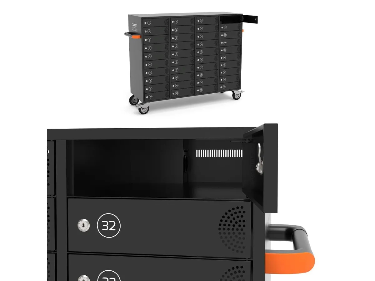 PORT Charging Cabinet Indiv.Doors 901969 40 Tablets/Notebooks