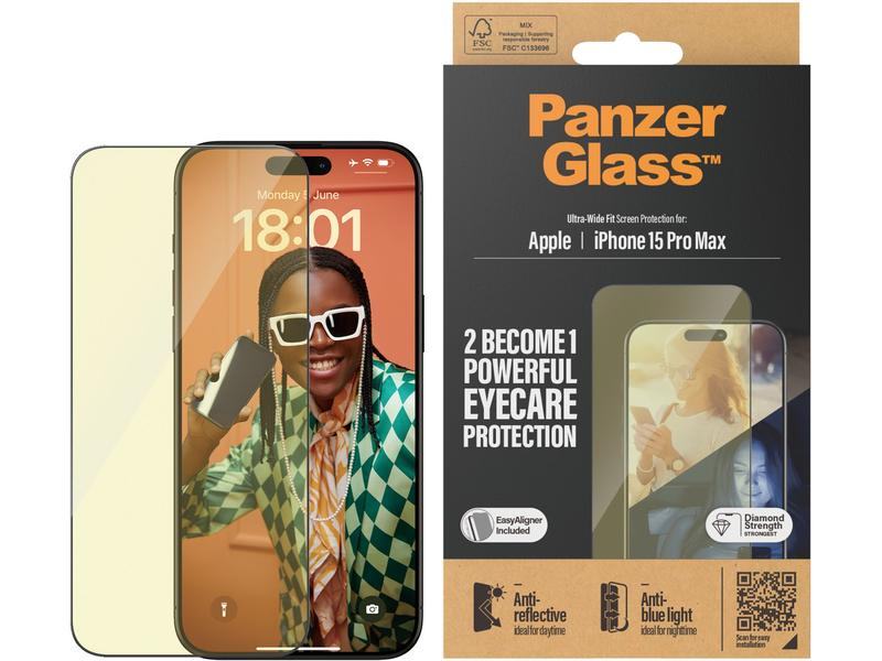 Panzerglass Displayschutz Anti Reflective iPhone 15 Pro Max