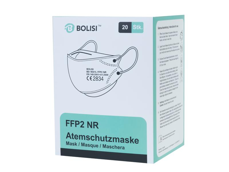 Bolisi Atemschutzmaske FFP2, 20 Stück