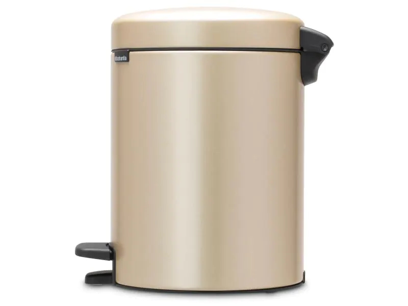 Brabantia Kosmetikeimer NewIcon 5 l, Champagner, Fassungsvermögen: 5 l, Höhe: 291 mm, Anzahl Behälter: 1, Material: Stahl, Form: Rund, Farbe: Champagner