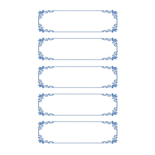 AVERY Zweckform Z-Design Haushaltsetiketten "Rahmen blau"