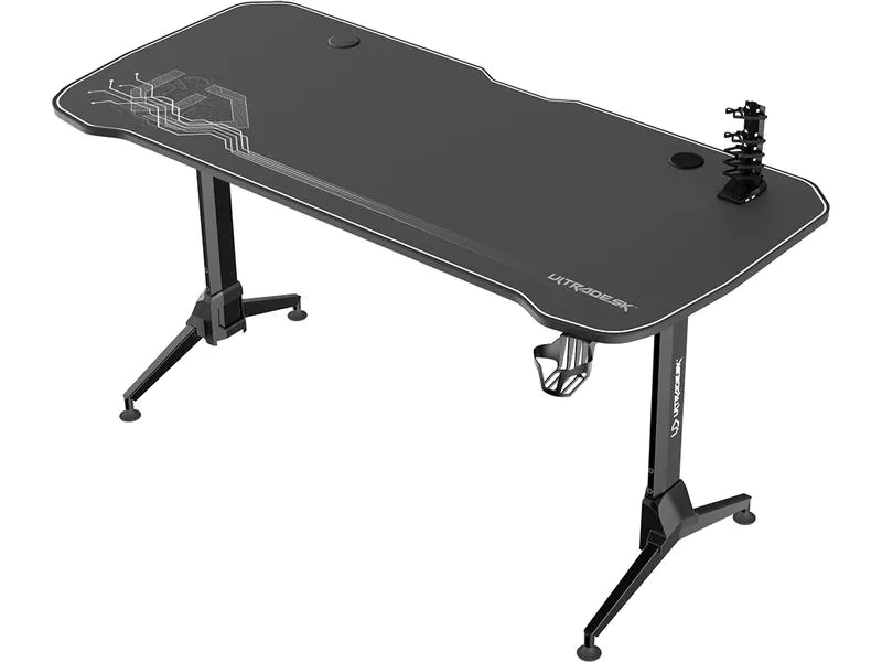 Ultradesk Gaming Tisch Grand Weiss, Beleuchtung: Nein, Höhenverstellbar: Ja, Detailfarbe: Weiss, Material: Stahl