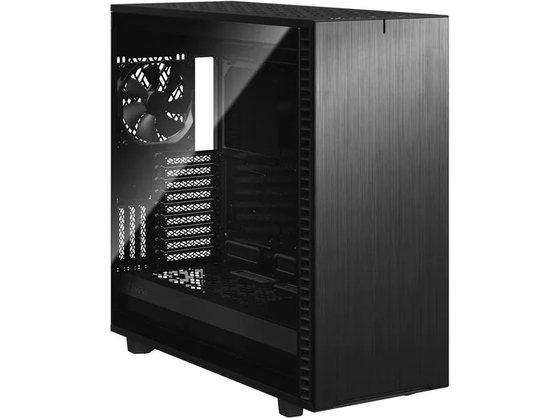 Fractal Design PC-Gehäuse Define 7 XL Light TG, Unterstützte Mainboards: Micro-ATX, E-ATX, ATX, SSI CEB, SSI EEB, Mini-ITX, EE-ATX (Enhanced E-ATX), Gehäuse Bauart: Mid-Tower, Detailfarbe: Schwarz, Anzahl Lüfterplätze: 11, Sichtfenster: Ja, Netzteil