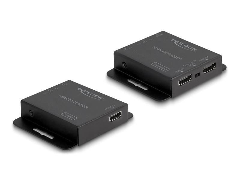 Delock HDMI Extender Set 4K 30Hz, Übertragungsart: LAN (RJ45), Anschluss Seite B: RJ45, HDMI, Anschluss Seite A: RJ45, HDMI