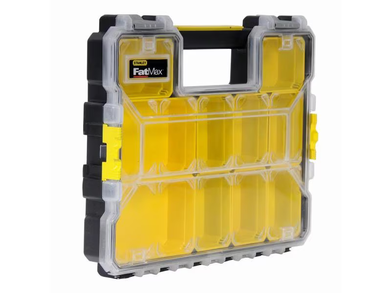 Stanley Fatmax Organizer 10 Fächer, Kunststoffschliessen, Produkttyp: Sortimentskasten, Anzahl Fächer: 10 ×