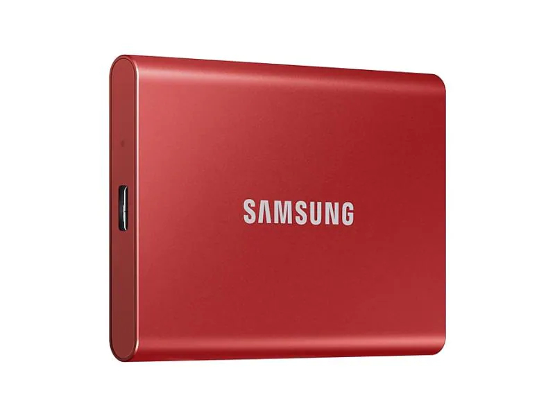 SAMSUNG MEMORY SSD Portable T7 2TB MU-PC2T0R/WW USB 3.1 Gen. 2 Metallic red