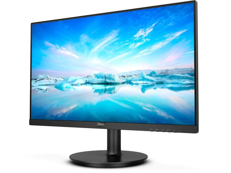 Philips Monitor 222V8LA/00, Bildschirmdiagonale: 21.5 ", Auflösung: 1920 x 1080 (Full HD), Paneltyp: VA, Bildschirmoberfläche: Entspiegelt, Farbraum: sRGB, USB-Hub: Nein