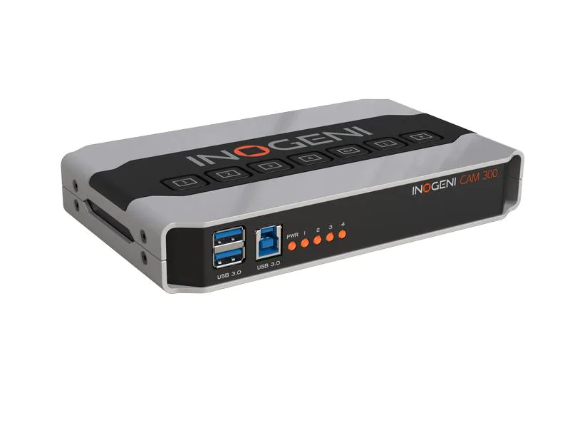 Inogeni Kamera Selector CAM300 2x USB/2x HDMI ? USB 3.0, Stromversorgung: 12 V, Max. Auflösung: 1920 x 1080 (Full HD), Anzahl Eingänge: 4 ×, Anzahl Ausgänge: 1 ×, Eingänge: HDMI, USB-A, Ausgänge: HDMI, USB-B