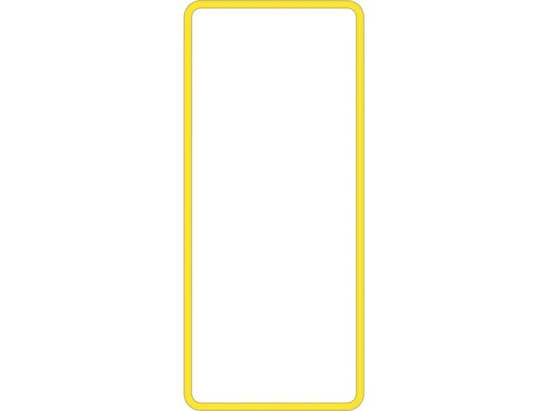 modino priamos Designprofil Grösse 3 x 1 Gelb 1 Stück, Farbe: Gelb, Typ: Designprofil