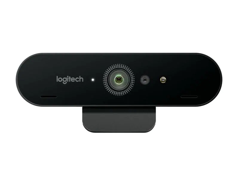 Logitech Webcam Brio 4K UHD Business Eingebautes Mikrofon, Schnittstellen: USB, Webcam Auflösung: 4096 x 2160 (HD4K), Infrarot-Gesichtserkennung ( Windows Hello ), Righlight 3, 5-fach Digitalzoom