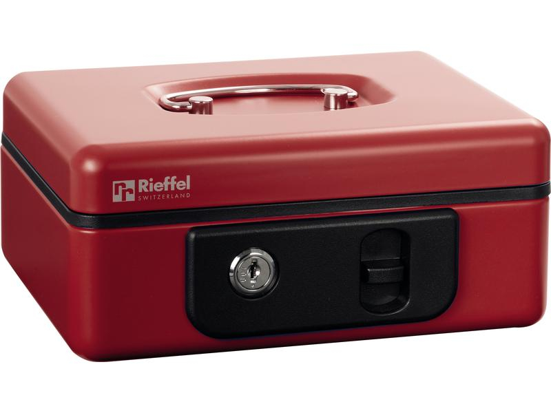 Robert Rieffel Geldkassette Deluxe 2 19.7 x 15.4 x 8.6 cm, Rot, Produkttyp: Geldkassette, Widerstandsfähigkeit: Keine, Detailfarbe: Rot