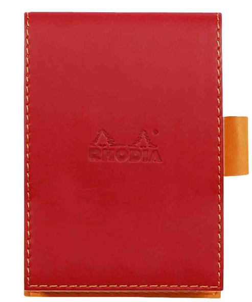 RHODIA Notizblock Mo. 13, 115 x 158 mm, liniert, mohnrot