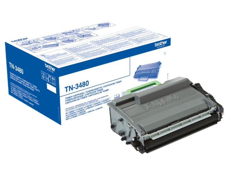 BROTHER TN3480 | Tonerkassette mit hoher Reichweite schwarz | 8000 Seiten | HL-L5000D