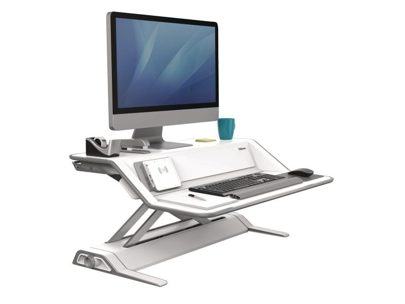 FELLOWES Lotus DX Sitz-Steh Workstation 8091501 weiss