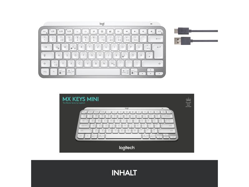 MXKEYS MINI WRLS ILLUMINATED KB PALE GREY - CH - CENTRAL  PC SG WRLS