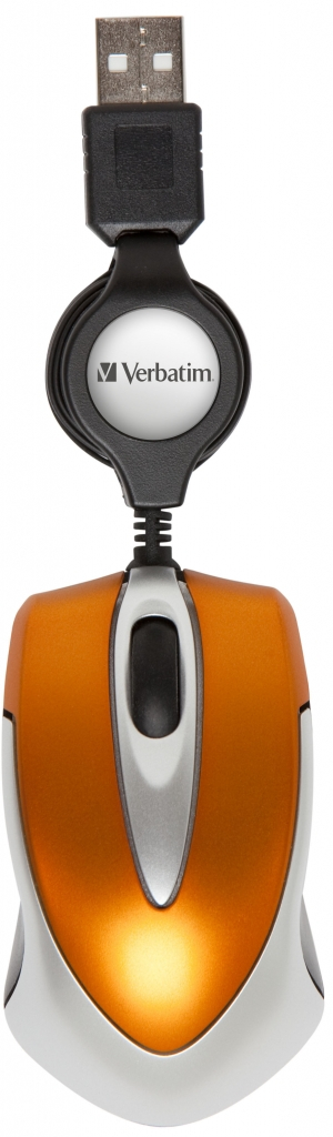 GO MINI OPTICAL TRAVEL MOUSE Go Mini Optical Travel Mouse, USB, 1000dpi, Orange  NMS