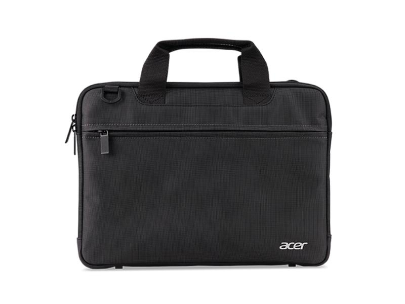 Acer Notebooktasche 14 ", Taschenart: Umhängetasche, Tragemöglichkeit: Schulterriemen; Tragegriff, Trolley-Band, Farbe: Schwarz, Bildschirmdiagonale: 14 ", Zusatzfächer: Dokumentenfach, Material: Kunststoff, Zusatzfächer