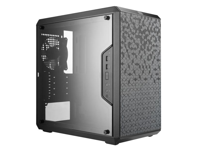 Cooler Master PC-Gehäuse MasterBox Q300L, Farbe: Schwarz, Anzahl Lüfterplätze: 6, Hot-Swap Unterstützung, Sichtfenster, Gehäuse Bauart: Mini-Tower, Unterstützte Mainboards: Micro-ATX; Mini-ITX