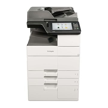 Lexmark MX910dxe, Schwarzweiss Laser Drucker, A3, 45 Seiten pro Minute, Drucken, Scannen, Kopieren, Fax, Duplex