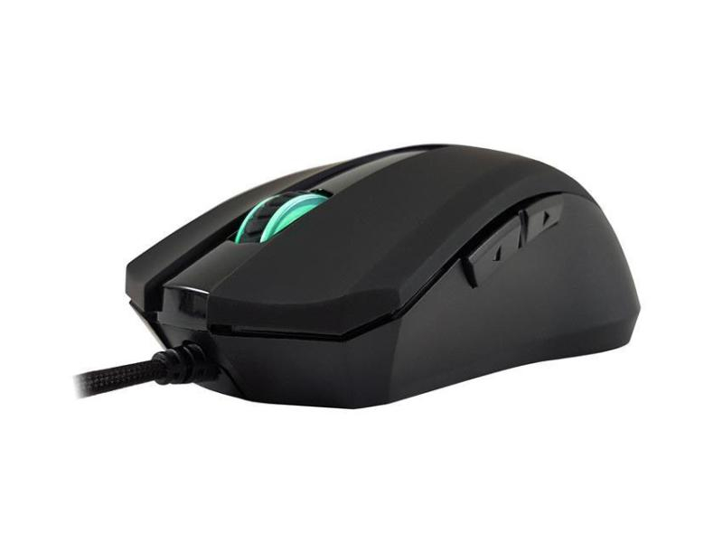 LC-Power Gaming-Maus AiRazor m810RGB, Maus Features: Daumentaste; Beleuchtung; Griffige Seitenflächen; Programmierbare DPI-Einstellung, Bedienungsseite: Rechtshänder, Farbe: Schwarz, Gewicht: 134 g, Anzahl Tasten: 5 ×, Schnittstelle: USB, Verbindungsar