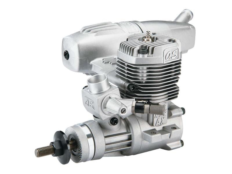 O.S. ENGINES Motor MAX 46AXII mit Schalldämpfer, Drehzahl max.: 17000 rpm, Leistung in PS: 1.65, Hubraum: 7.45 cm³, Baugrösse: 46 "