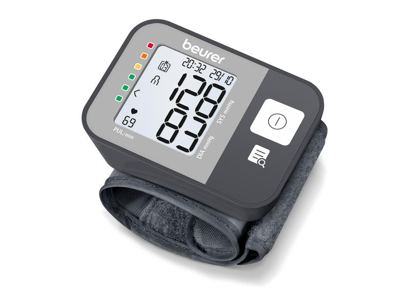 Beurer Blutdruckmessgerät BC 27, Touchscreen: Nein, Messpunkt: Handgelenk, Betriebsart: Batteriebetrieb, Umfang min.: 14 cm, Umfang max.: 19.5 cm, App kompatibel: Nein