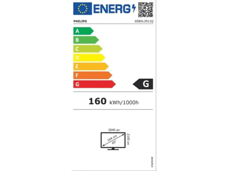 65BDL3511Q 164CM 65IN IPS LED 3840X2160 16:9 400CD/QM  NMS IN LFD