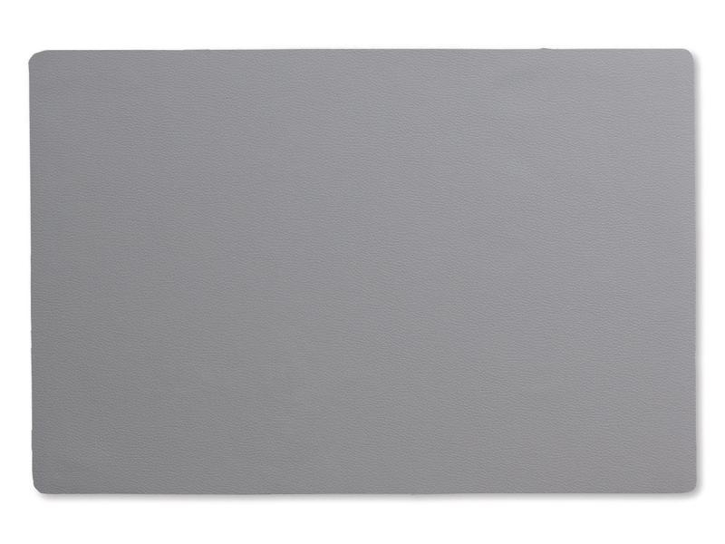 Kela Tischset Kimara 45 cm x 30 cm, Grau, Breite: 45 cm, Länge: 30 cm, Motiv: Ohne Motiv, Material: Kunstleder, Farbe: Grau, Produktart: Tischset