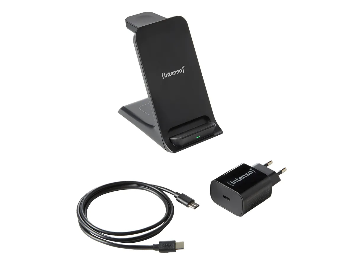 INTENSO Wireless Charging Stand BS13 7410621 Qi-certified, 3 in 1 black