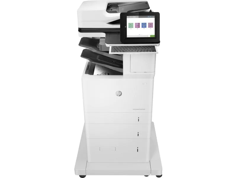 Hewlett-Packard HP LaserJet Enterprise Flow MFP M636z, Schwarzweiss Laser Drucker, A4, 71 Seiten pro Minute, Drucken, Scannen, Kopieren, Fax, Duplex und WLAN