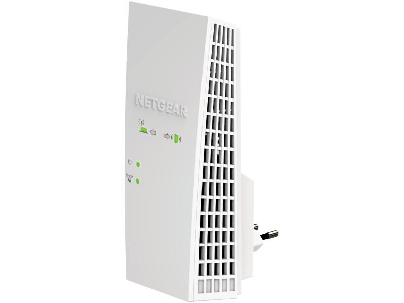 Netgear WLAN-Mesh-Repeater EX6250, Abmessungen: 161 mm (B) x 44.5 mm (H) x 81.4 mm (T), Antennenanschluss: Antennen Intern vor verbaut, Breite: 161 mm, Frequenzband: 2.4 GHz, 5 GHz, Höhe: 44.5 mm, Montage: Steckdose