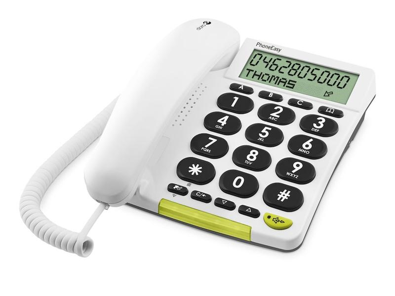 Doro Tischtelefon PhoneEasy 312cs Weiss