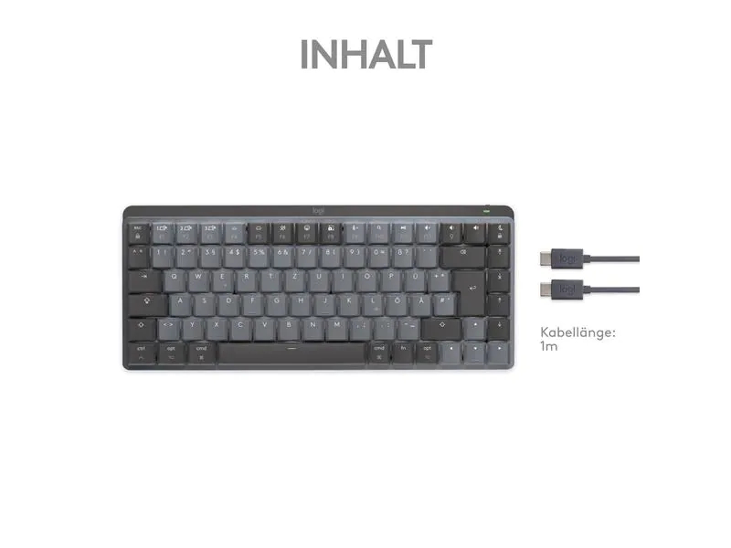 Logitech Tastatur MX Mechanical Mini for Mac space grey