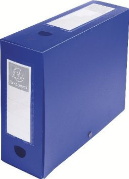 EXACOMPTA Archivbox mit Druckknopf, PP, 100 mm, blau