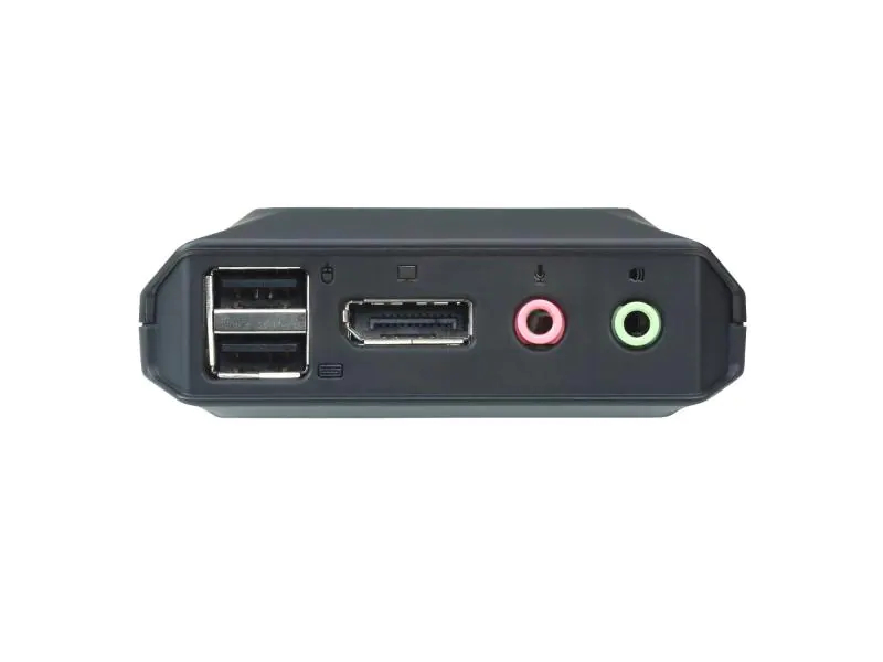 Aten KVM Switch CS22DP, Anzahl Geräte: 2, KVM-Art: Lokal, Montage: Desktop, Max. Auflösung: 2560 x 1600 (WQXGA), Computer Ports: USB 2.0; DisplayPort; 3,5 mm Kopfhöreranschluss; 3,5 mm Mikrofoneingang, Konsolen Ports: USB 2.0; DisplayPort; 3,5 mm Kopfh