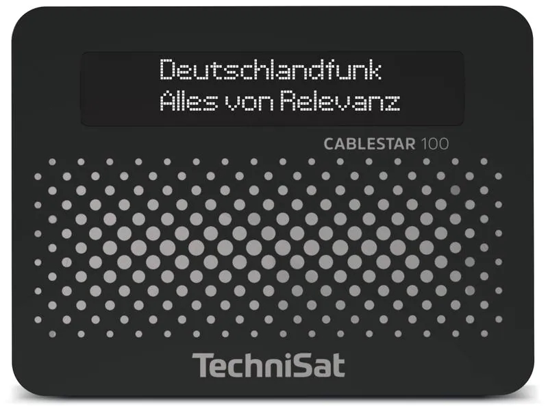 Technisat Radio-Tuner Cablestar 100 Schwarz, Radio Tuner: DAB+ Cable, Detailfarbe: Schwarz, Bluetooth: Nein, Streaming Formate: Keine, Audio-Verstärker: Nein